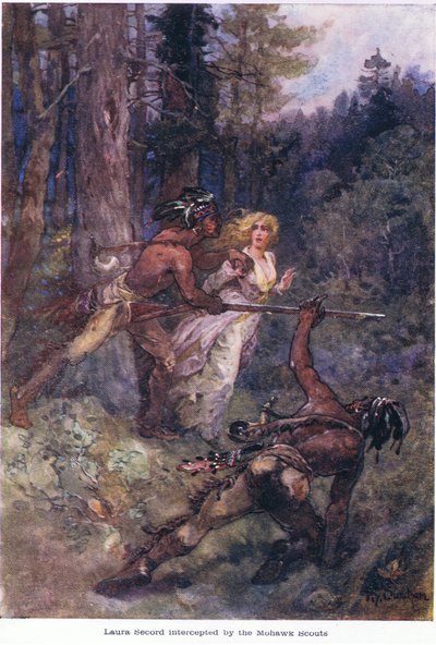 Laura Secord Intercepted by the Mohawk Scouts, c.1920 by Henry Sandham